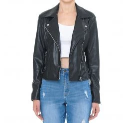 DeadRockers Brown Fitted Biker Jacket