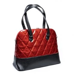 Lux De Ville Accessories Trixie Tote Black & Red Rum Sparkle