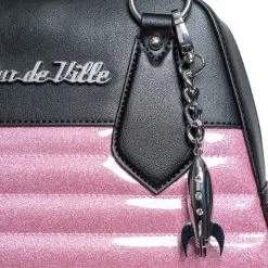 Lux De Ville Accessories Blast Off Tote Bashful Pink Sparkle