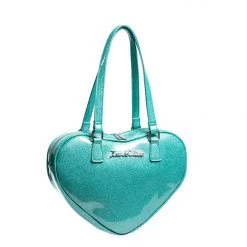 Lux De Ville Mermaid Blue Sparkle Sweet Heart Tote