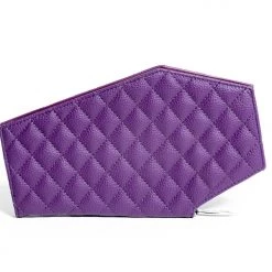 Lux De Ville Purple Matte Coffin Clutch Wallet Accessories