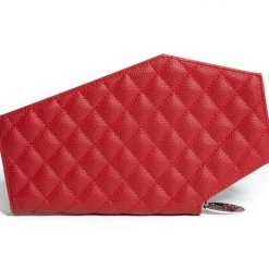 Lux De Ville Accessories Red Matte Coffin Clutch Wallet