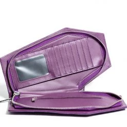 Lux De Ville Purple Matte Coffin Clutch Wallet Accessories