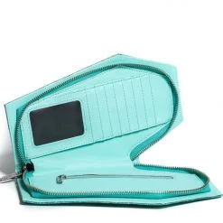 Lux De Ville Accessories Mermaid Blue Sparkle Coffin Clutch Wallet