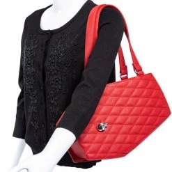 Lux De Ville Purple Matte Coffin Tote