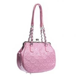 Lux De Ville Blush Pink Sparkle Ahoy Medium Kiss Lock Accessories