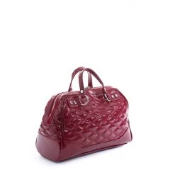 Lux De Ville Red Crinkle Patent Temptress Mini Tote Accessories
