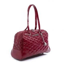 Lux De Ville Red Crinkle Patent Temptress Medium Tote Accessories