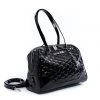 Lux De Ville Black Crinkle Patent Temptress Medium Tote 1 Lux De Ville Black Crinkle Patent Temptress Medium Tote