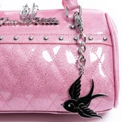 Lux De Ville Mini Sparrow Tote Bashful Pink Blush Sparkle