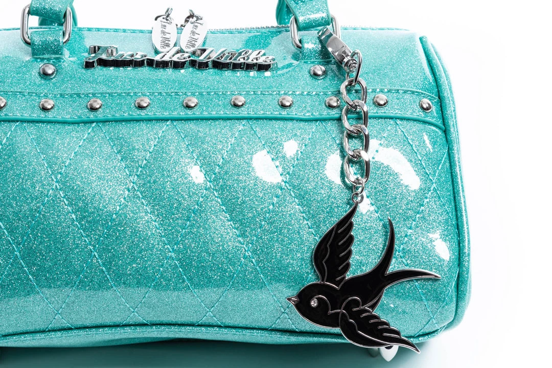 Lux De Ville Accessories Mini Sparrow Tote Mermaid Blue Sparkle 5 Lux De Ville Accessories Mini Sparrow Tote Mermaid Blue Sparkle
