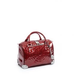 Lux De Ville Mini Maltese Tote Red Rum Sparkle Accessories
