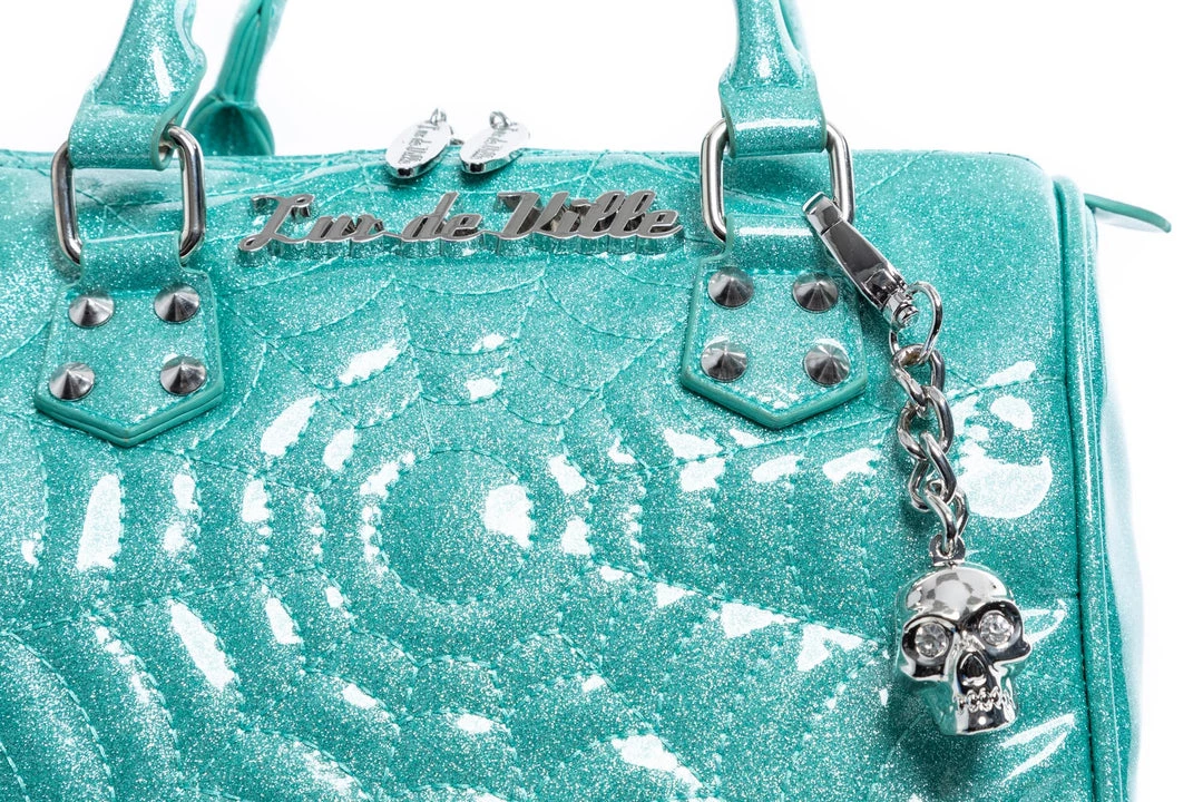 Lux De Ville Mini Maltese Tote Mermaid Blue Sparkle Accessories 4 Lux De Ville Mini Maltese Tote Mermaid Blue Sparkle Accessories