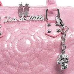 Lux De Ville Mini Maltese Tote Bashful Pink Blush Sparkle