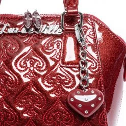 Lux De Ville Mini Lady Luck Tote Red Rum Sparkle Accessories