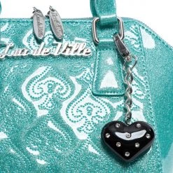 Lux De Ville Accessories Mini Lady Luck Tote Mermaid Blue Sparkle