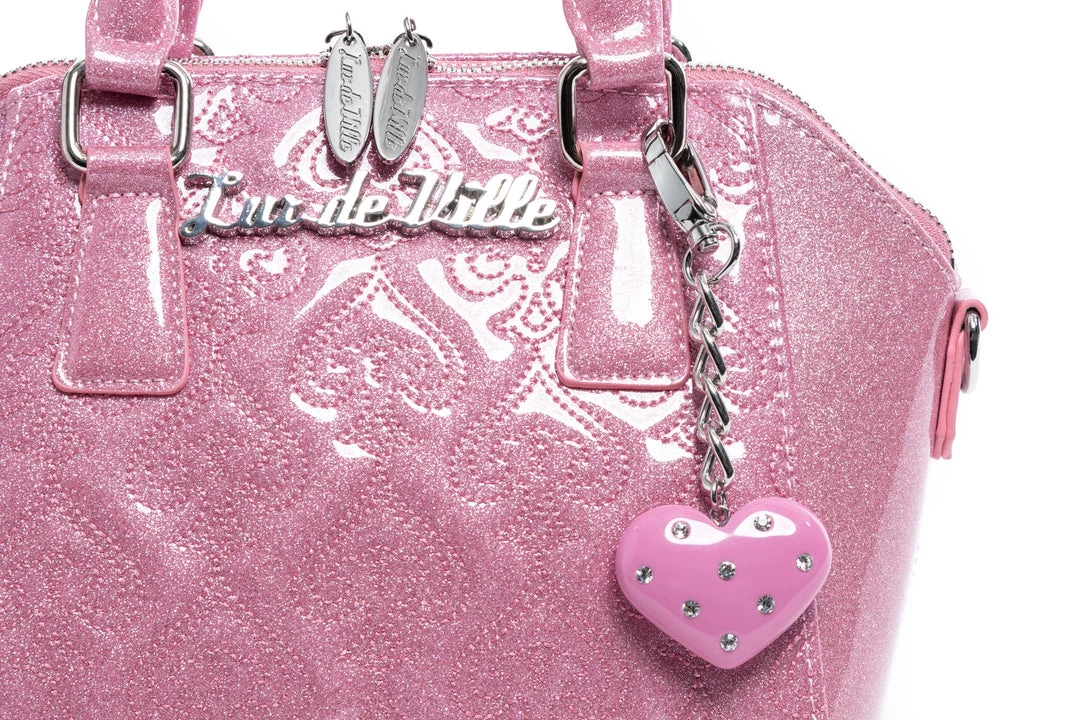 Lux De Ville Mini Lady Luck Tote Bashful Pink Blush Sparkle 7 Lux De Ville Mini Lady Luck Tote Bashful Pink Blush Sparkle