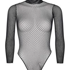 Leg Avenue Black Fishnet Bodysuit