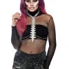 Leg Avenue Black Fishnet Bodysuit