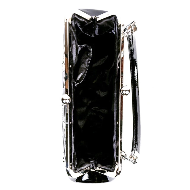 Sourpuss Nokturnal Bat Silver Kisslock Purse 7 Sourpuss Nokturnal Bat Silver Kisslock Purse