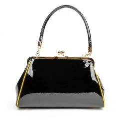 Sourpuss Nokturnal Bat Gold Kisslock Purse