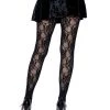 Leg Avenue Accessories Tori Floral Lace Tights