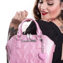 Lux De Ville Mini Lady Luck Tote Bashful Pink Blush Sparkle