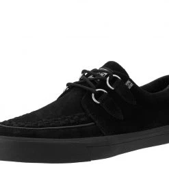 T.U.K. Guys Black Suede D-Ring VLK Creeper Sneaker