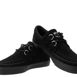 T.U.K. Guys Black Suede D-Ring VLK Creeper Sneaker
