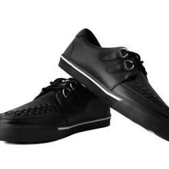 T.U.K. Guys Black Leather D-Ring VLK Creeper Sneaker