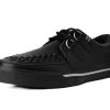T.U.K. Guys Black Leather D-Ring VLK Creeper Sneaker