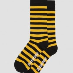 Dr. Martens Black & Yellow Striped Doc Marten Socks