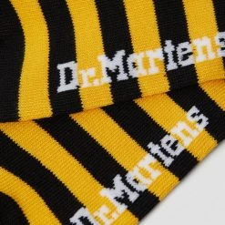 Dr. Martens Black & Yellow Striped Doc Marten Socks