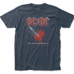 Band Merchandise Guys AC/DC If You Want Blood Shirt