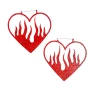 Too Fast Gals Heart Of Fire Hoop Earrings 1 Too Fast Gals Heart Of Fire Hoop Earrings