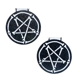 Too Fast Penta Bones Hoop Earrings Gals