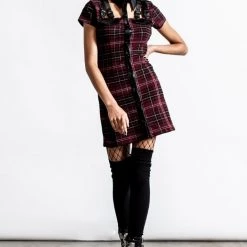 KillStar All Attitude Cut-Out Plaid Dress 9 KillStar All Attitude Cut-Out Plaid Dress