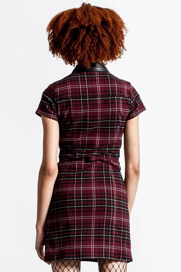 KillStar All Attitude Cut-Out Plaid Dress 5 KillStar All Attitude Cut-Out Plaid Dress