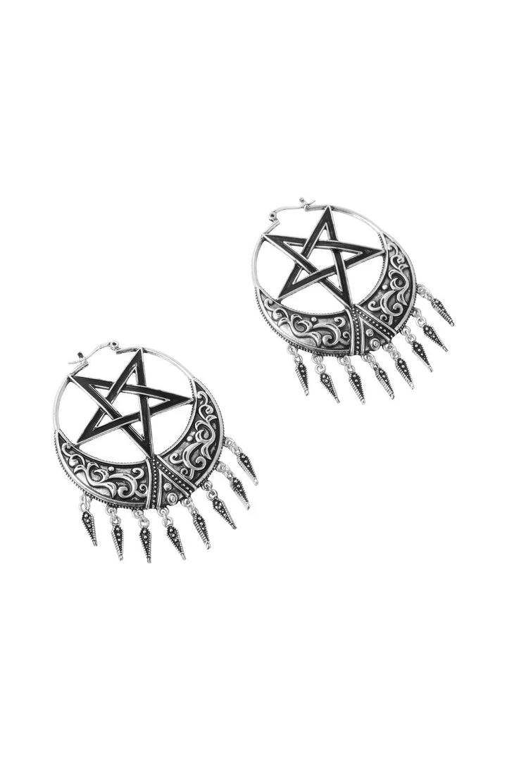 KillStar Ancestral Night Earrings Silver 3 KillStar Ancestral Night Earrings Silver