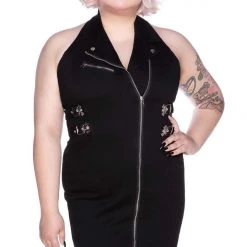 KillStar Anti Club Black Moto Dress