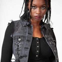KillStar Gals Azalia Denim Vest