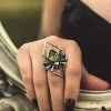 Alchemy Of England Accessories Emerald Venom Spider Ring