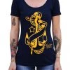Black Market Art Company Anchor Scoop Neck Tee