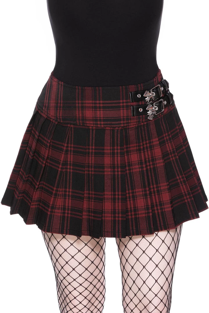 KillStar Red Plaid Bat Girl Mini Skirt Gals 7 KillStar Red Plaid Bat Girl Mini Skirt Gals