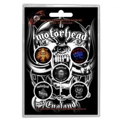Band Merchandise Patches Motorhead England Button Pack