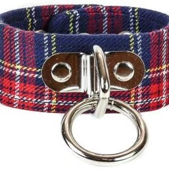 Funk Plus Plaid Bondage Ring Wristband (Various Colors) Accessories