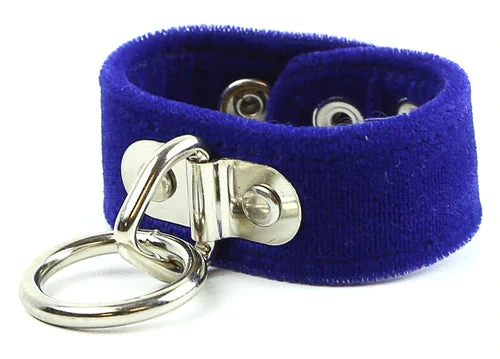 Funk Plus Accessories Velvet Bondage Ring Wristband (Various Colors) 7 Funk Plus Accessories Velvet Bondage Ring Wristband (Various Colors)