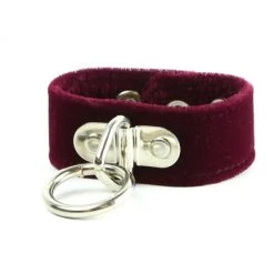 Funk Plus Accessories Velvet Bondage Ring Wristband (Various Colors) 14 Funk Plus Accessories Velvet Bondage Ring Wristband (Various Colors)