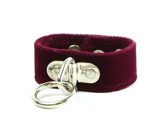 Funk Plus Accessories Velvet Bondage Ring Wristband (Various Colors) 8 Funk Plus Accessories Velvet Bondage Ring Wristband (Various Colors)
