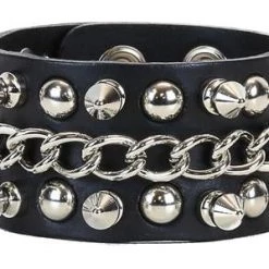 Funk Plus Raise Hell Spikes & Chains Wristband Accessories